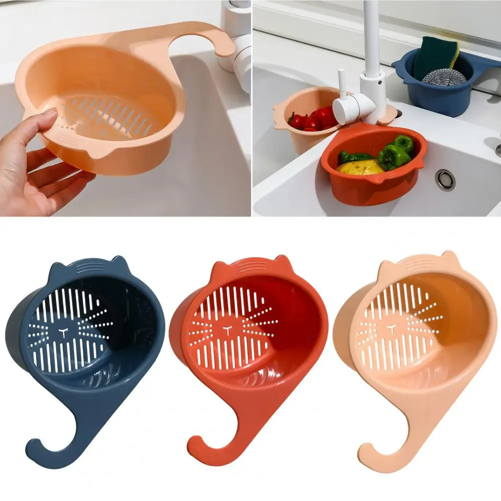 Vegetables Drain Basket Faucet Filter Basket Useful PP Mater