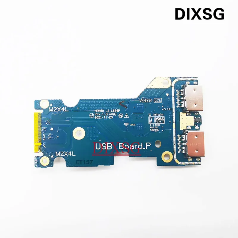 Для ноутбука Dell G15 5520 5521 IO USB разъем плата HDK50 LS-653P 042C4H LS-656P 02P0CY