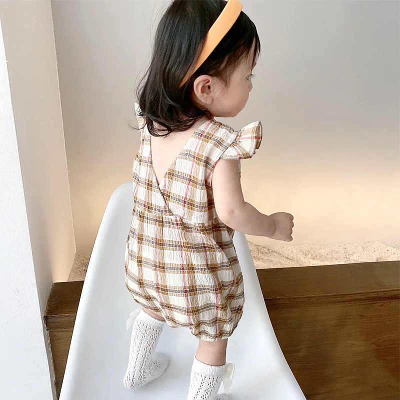 Винтажная одежда для маленьких девочек комбинезон рубашка комплект одежды