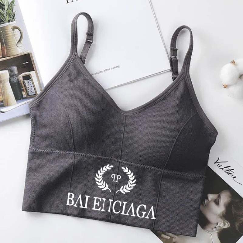 

Women Sports Bra High Support Push-up Fitness Underwear Training Solid Elastic Yoga Bra Running Workout Gym Crop Top