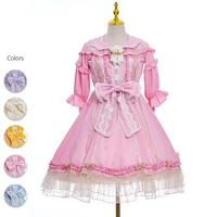 made for handmade lolita dress womens short sleeve op dress little girls daily dress five color