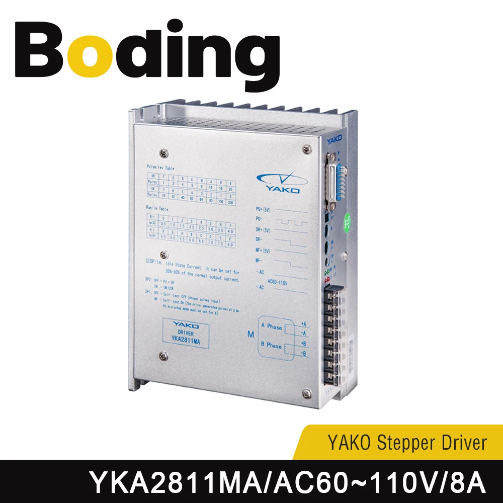 

Boding Yako Stepper Motor Driver Yka2811ma Ac60~110v 8a