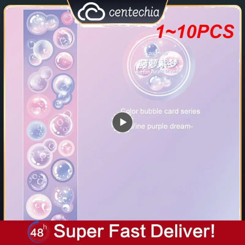 

1~10PCS Colorful Bubble Dots Washi Tape Round Stickers Dot Masking Adhesive Tape Decor Scrapbooking Diary Planner Stationery