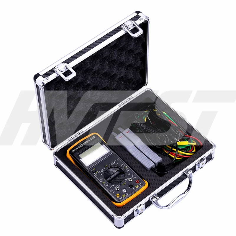 

Digital Double Clamp Phase Meter Auto Range Multimeter AC Voltmeter Ammeter