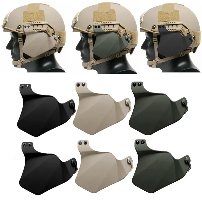 

Для быстрого шлема 21 мм Трубка Крепление Зажим для фонарика страйкбол тактический держатель защита ушей Защита лица