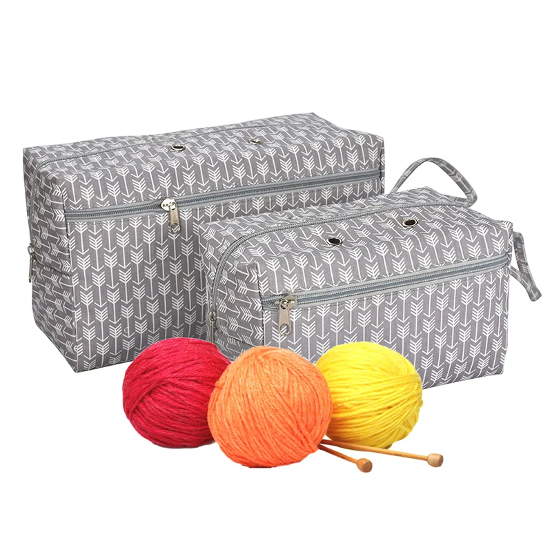 

1PC Yarn Storage Bag Organizer with Divider for Crocheting Knitting Organization. Portable Yarn Holder Tote for Travel