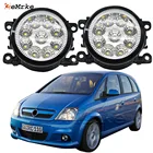 Светодиодные противотуманные фары в сборе, 2 шт., H11 12 В DRL для Opel Meriva OPC A Vauxhall Meriva VXR Facelift 2006 2007 2008 2009 2010, автомобильный Стайлинг