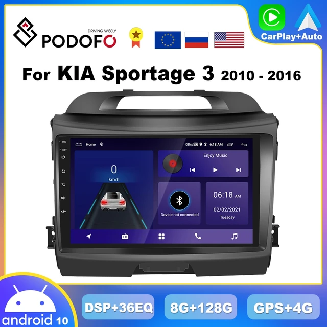 Автомагнитола 2DIN для KIA Sportage 3 2010-2016, 4G, Wi-Fi, GPS 1