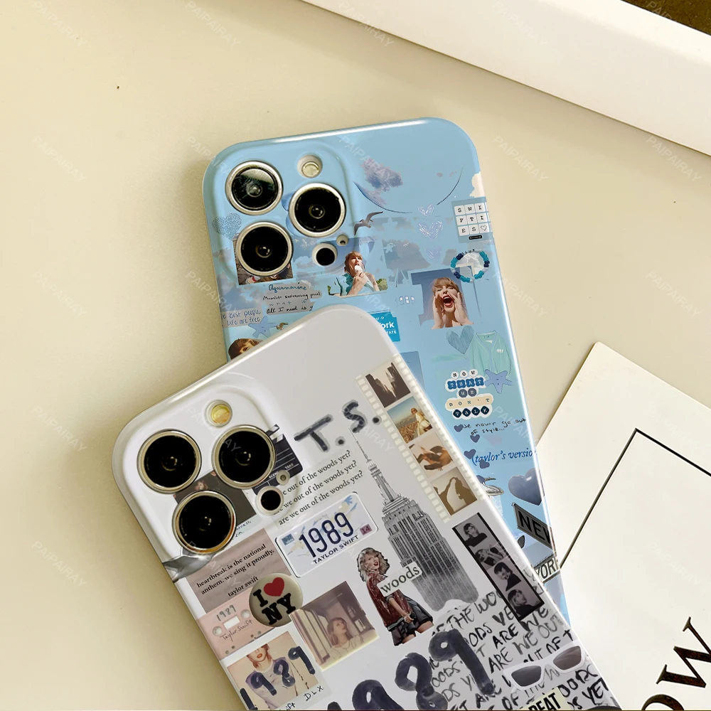 Чехол для телефона Samsung S 24 25 23 22 Ultra S-SwiftS 1989 T-TaylorS Plus A 04E 5G HD Hard Cover Film Shell