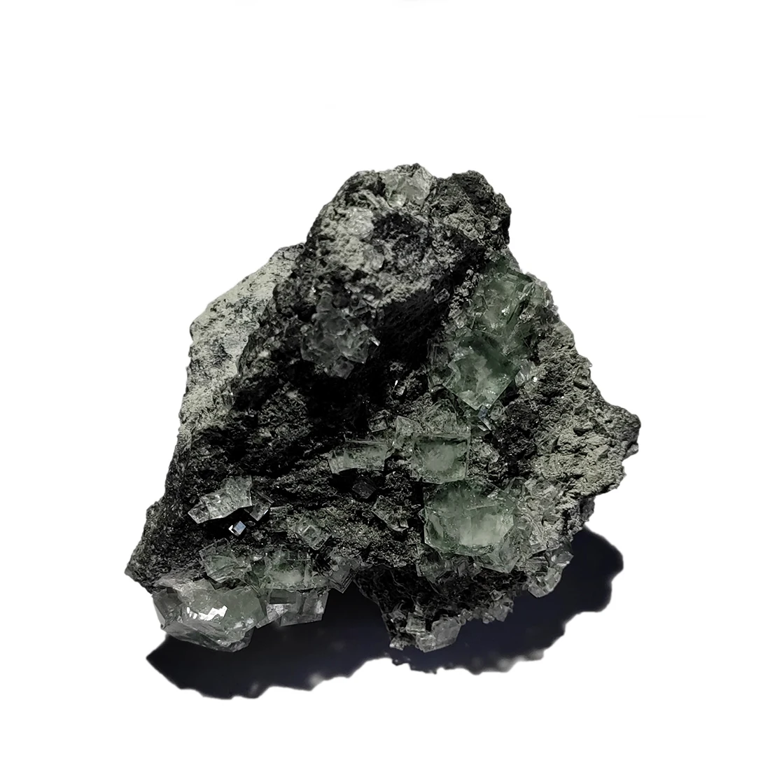 

C3-6G 100% натуральный зеленый флюорит, минеральный кристалл, образец Xianghualing Mine Hunan Province China