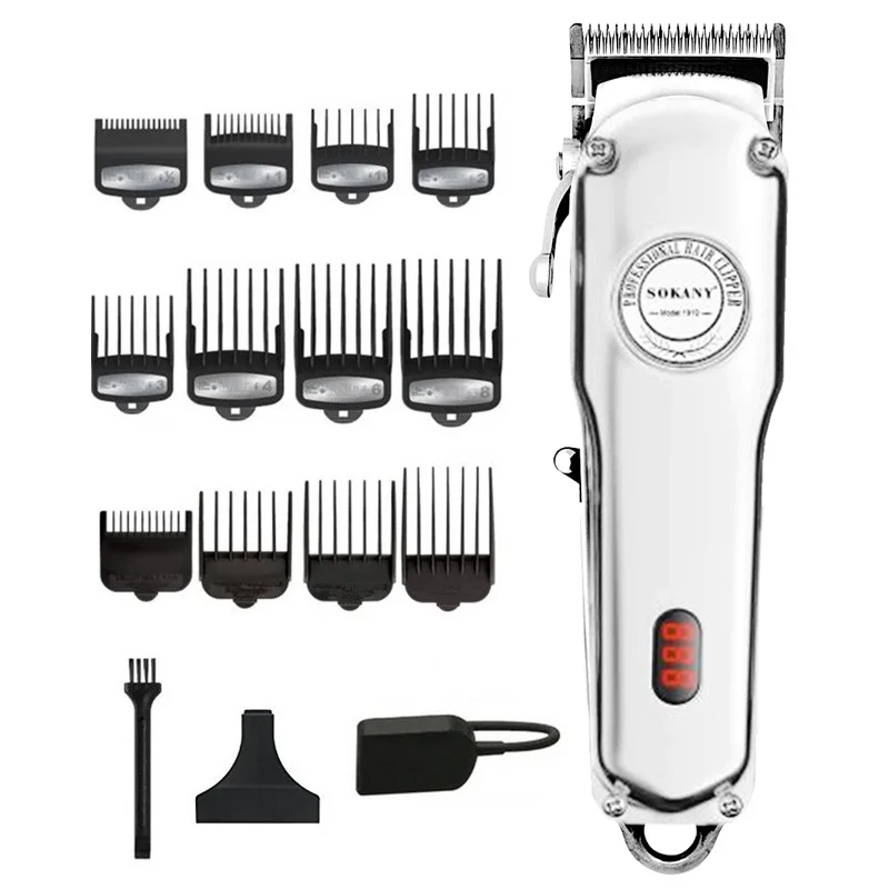 

professional All-metal barber cordless hair clipper men hair trimmer electric hair cutter machine compatible for wahl blade