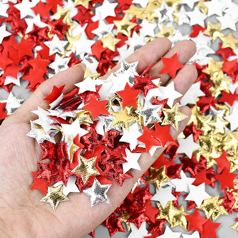 100 шт. золотые/серебряные звезды для дня рождения рождественской вечеринки декор