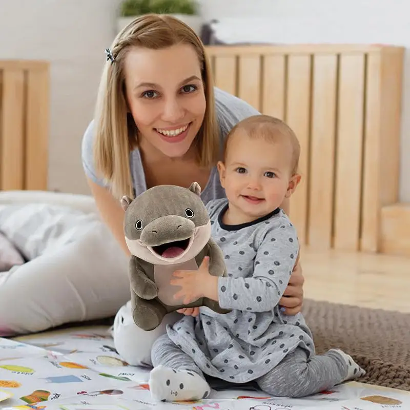 Плюшевые плюшевые игрушки Pygmy Hippo мягкие подушка для сидения плюшевая кукла с
