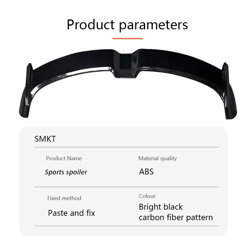 Спортивный спойлер для BYD Dolphin 2023-2024 автомобильный отделка багажника крыла