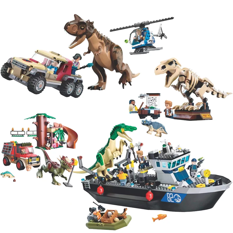 

Jurassics Dinosaur Set The Great Escape of The Stygian Dragon Animal Bricks Building BlocksToys for Children Gift with 76939