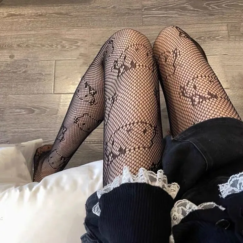 Новые черные чулки с героями аниме Hello Kitty Sanrio персонализированные сексуальные