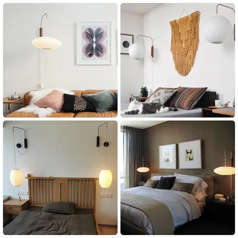 Современное настенное бра в виде Нельсона с шариками японская лампа для гостиной