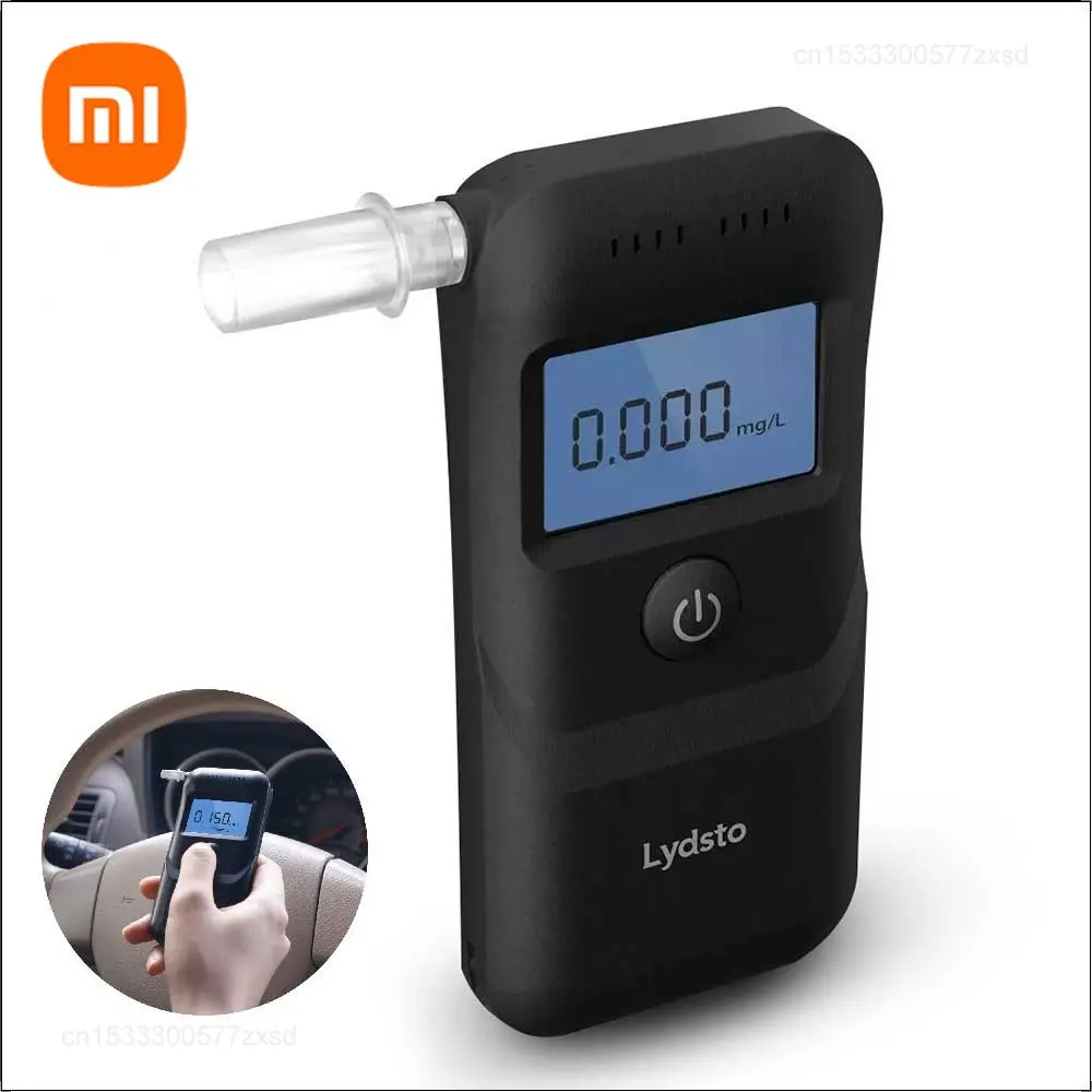 

Xiaomi Lydsto Alcohol Tester Handheld Digital Breathalyzer LCD Display Portable Mini Meter Blowing Tester Drunk Driving Test