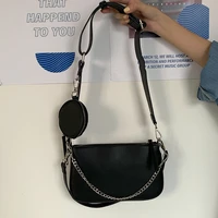 2022 new bag broadband shoulder bag chain small bag messenger retro wild korean version of the hong kong style womens bag trend