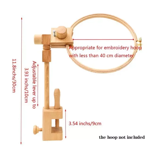 

New in 2022 Embroidery Hoop 360 Degree Rotation Adjustable Desktop Stand Cross Stitch Rack Frames Rings Adults Mother Gifts Sewi