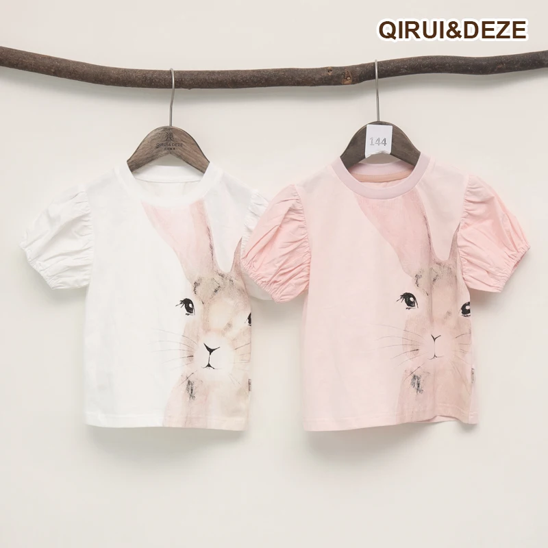

QIRUI&DEZE Girls' Wear Children's Suit Short Sleeve 2021 New Children's Wear
