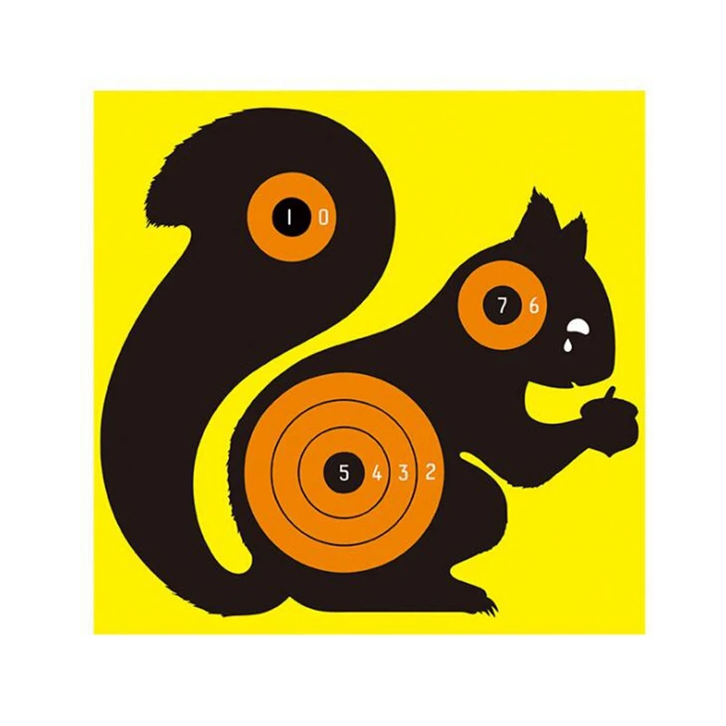 

New 8 inch Squirrel Splatter Reactive Targets Paper Patches for Hunting Paintball BB Airsoft Gun Rifle Outdoor