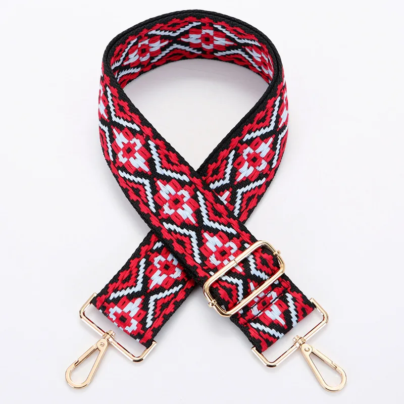 

Ethnic Style Adjustable Bag Belt Accessories for Crochet Bags Long Strap Belt Thickened Canvas Shoulder Bag Strap for Women