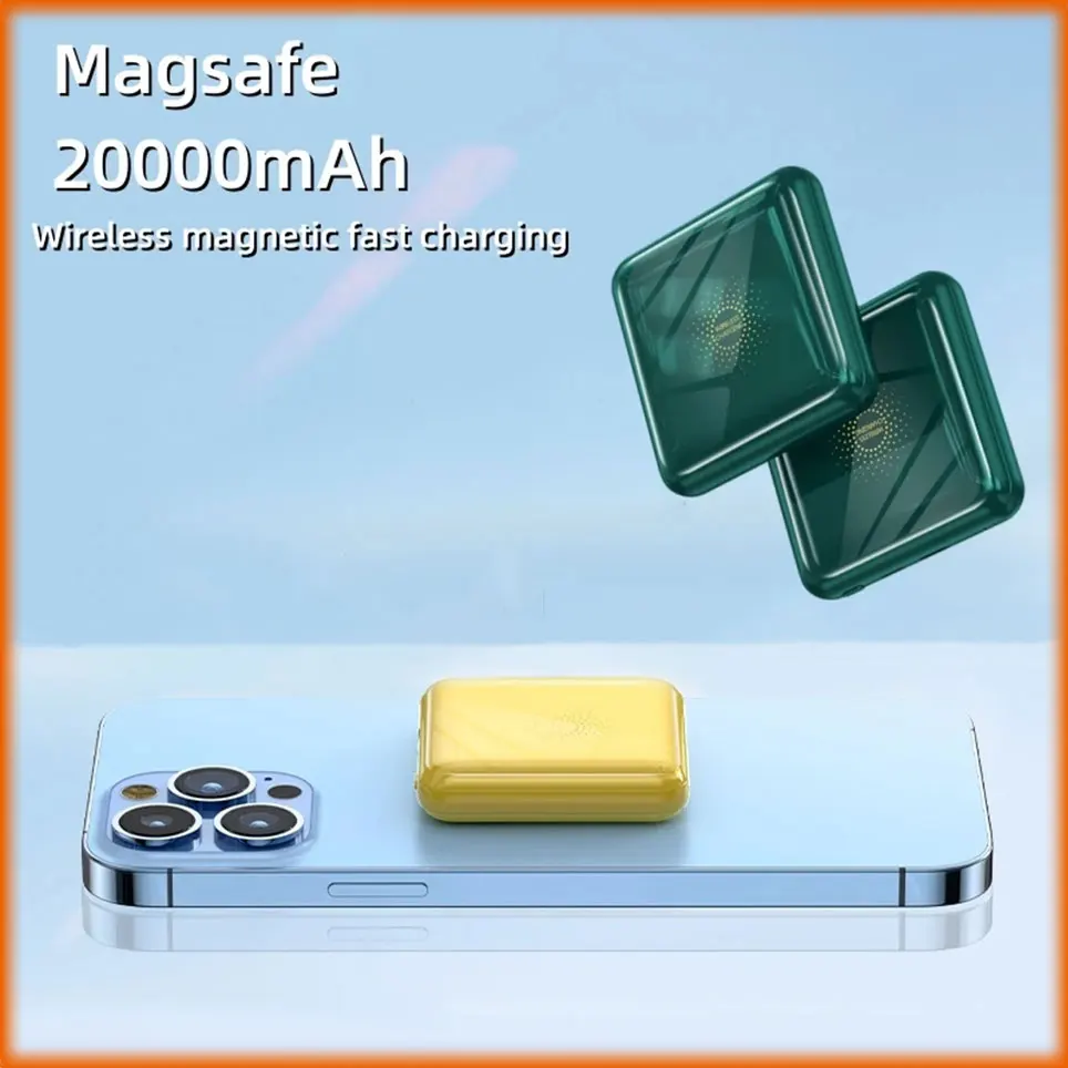 

Mini Magsafe Power Bank 10000mAh Compact Portable Mobile Phone External Power Supply Wireless Fast Charging Magnetic Power Bank