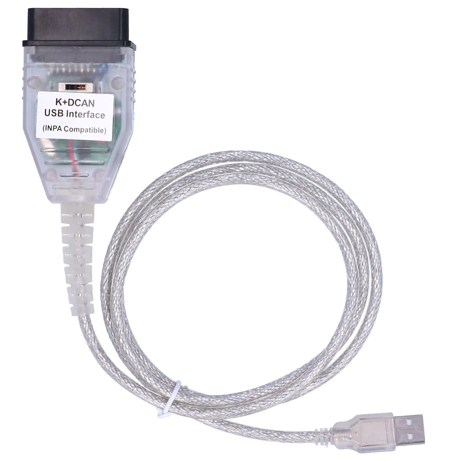 

12‑24V OBD Cable Adapter with Switch for K+CAN K+DCAN Auto Car Fault Diagnostic Tool