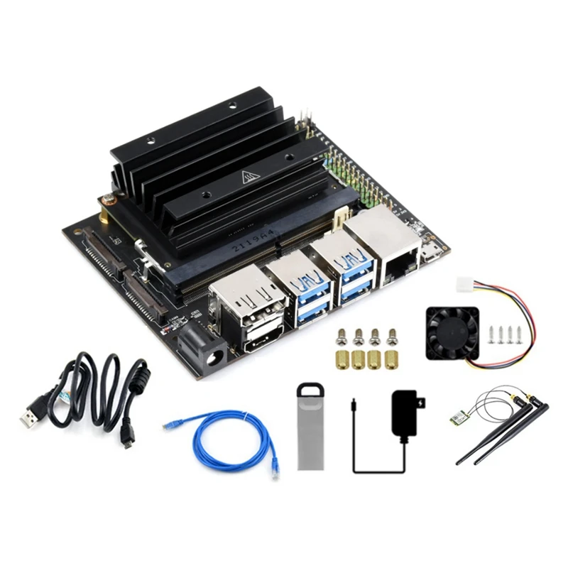 

For Jetson Nano 4GB Developer Kit AI Artificial Intelligence Development Board With Cooling Fan+32GB U Disk