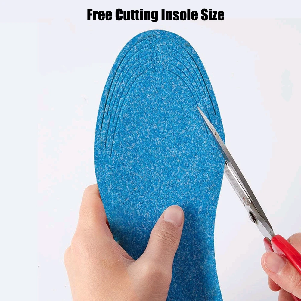 Memory Foam Sport Running Insoles for Women Feet Arch Support Orthopedic Insoles for Shoes Men Breathable Deodorant Shoe Pads