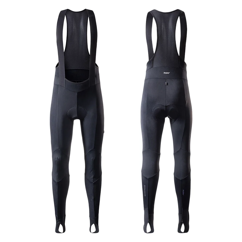 RION Cycling Jesey Bib Pants Sets Bicycle Clothing Thermal Fleece Pantalon Ciclismo Hombre MTB Pants Bike Tights Warm Waterproof