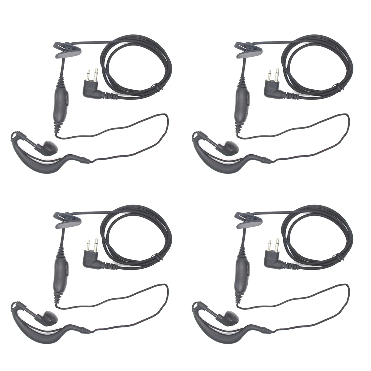 

G-Shape M Plug Walkie Talkie Headset Earpiece with Mic PTT Two Way Radio Walkie