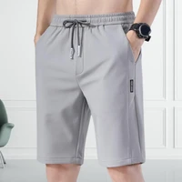 hot%ef%bc%81sports shorts solid color straight pattern loose type elastic waist drawstring casual shorts jogging pants