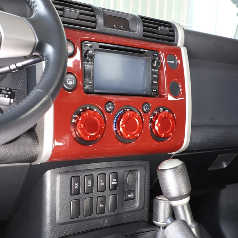 Для Toyota FJ Cruiser 2007-2021 алюминиевый сплав, центральная консоль автомобиля, ручка кондиционера, декоративная крышка, аксессуары для интерьера (art.: 3920cbcb7232c) - 3920cbcb7232c