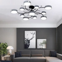 modern living room ceiling chandelier study led lighting bedroom acrylic lamp villa ceiling light hotel restaurant chandeliers
