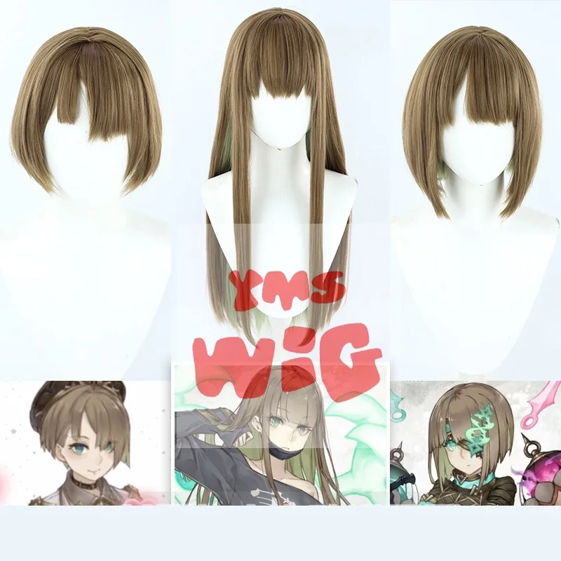 3 типа SINoALICE Hansel Gretel парик для косплея длинный прямой коричневый постепенный