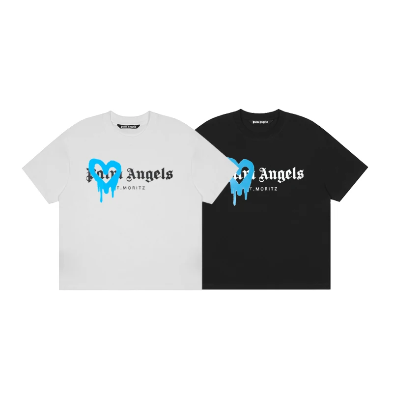 

Palm Angels Футболка унисекс с коротким рукавом и круглым вырезом для мужчин и женщин