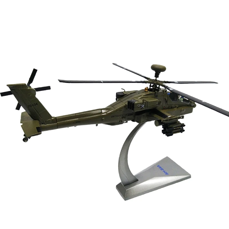 Американский Ач-64 Вертолет Апачи армейский вертолет самолет-масштаб 1/72 литые