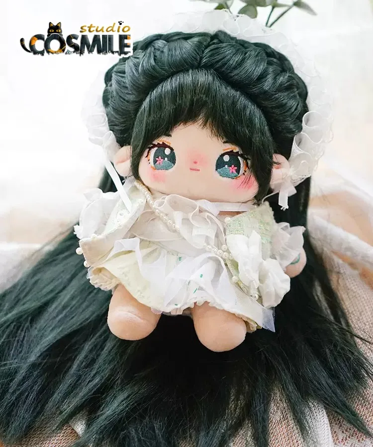 

No Attribute Kpop Star Idol Costume Spring Dress Skirt Cute Girl Hairpin Stuffed Plushie 20cm Doll Body Clothes Clothing Mar XL