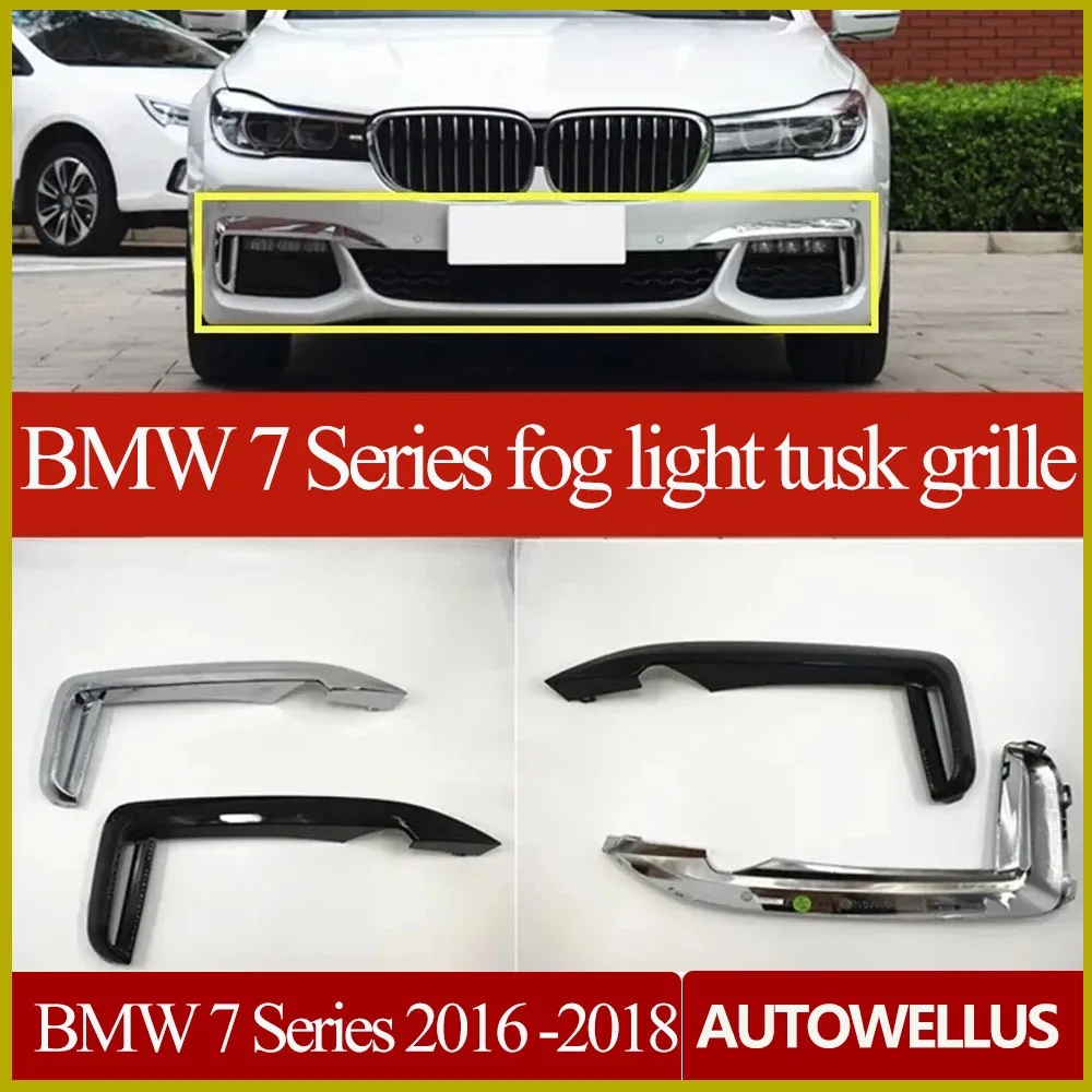 

Car Accessory Fog Light Cover Lamp Frame Grille Car Accessories For BMW 7 Series Sports version G12 730Li 740 750 760 2016 -2018