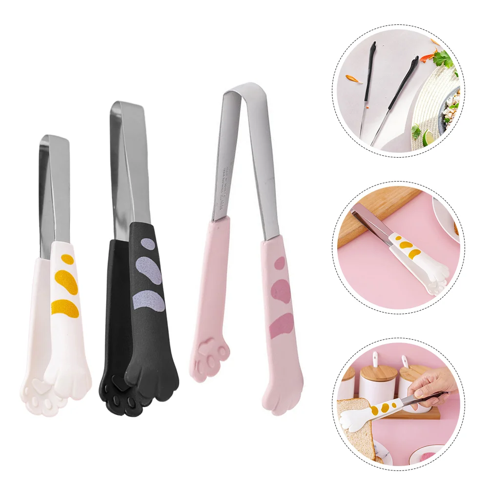 

3pcs BBQ Tong Multi-function Barbecue Clip Convenient Cooking Tong Outdoor Accessory