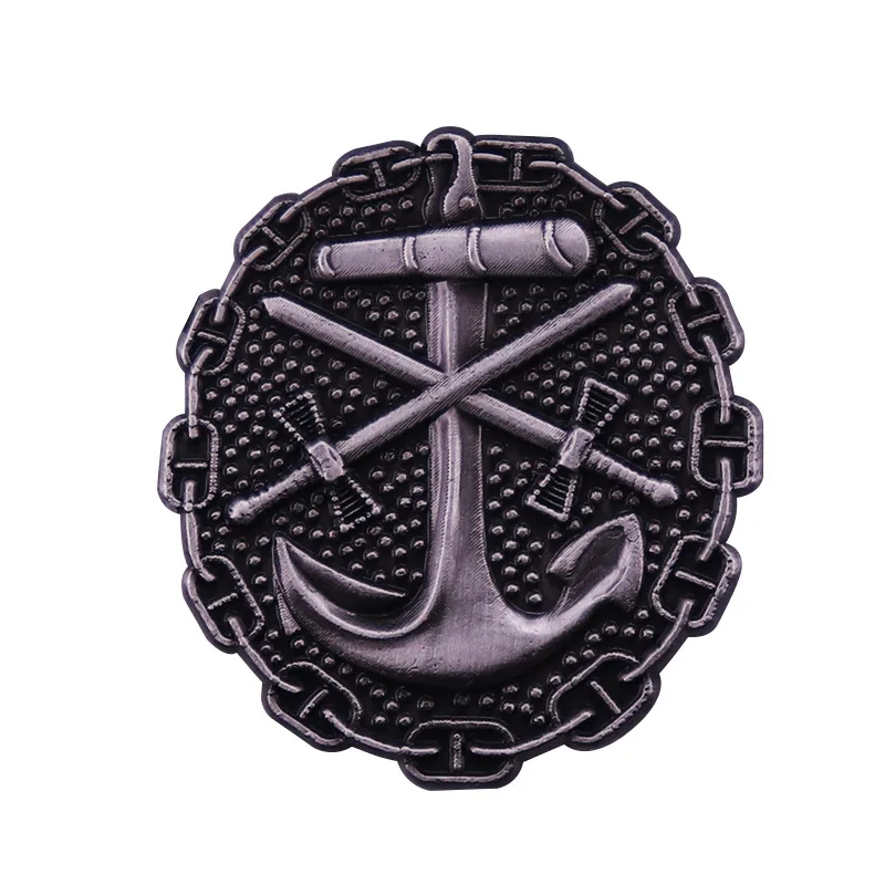 

A Retro World War II German Naval Fleet Insignia Television Brooches Badge for Bag Lapel Pin Buckle Jewelry Gift For Friends