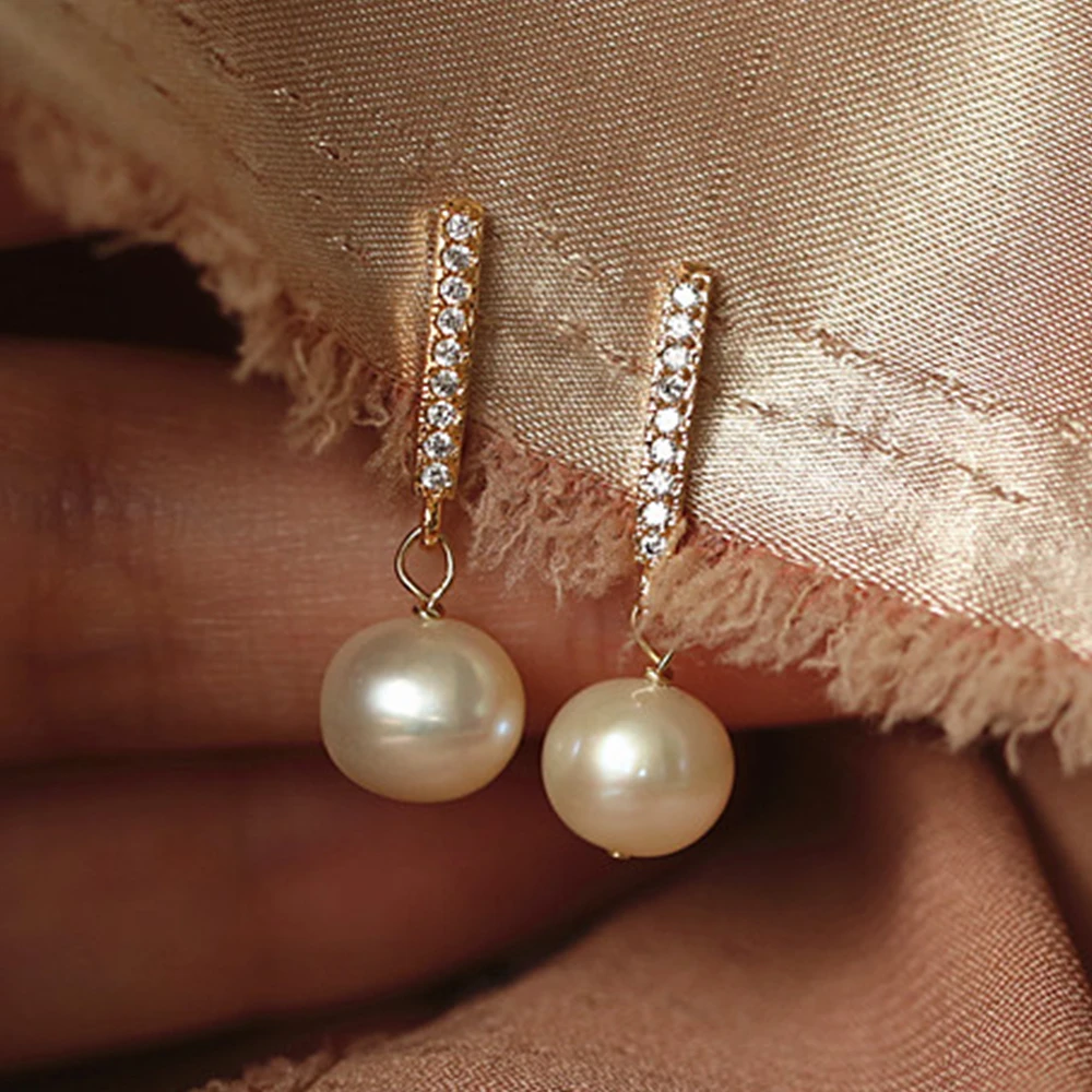 

Женские серьги из серебра 925 пробы, с жемчугом