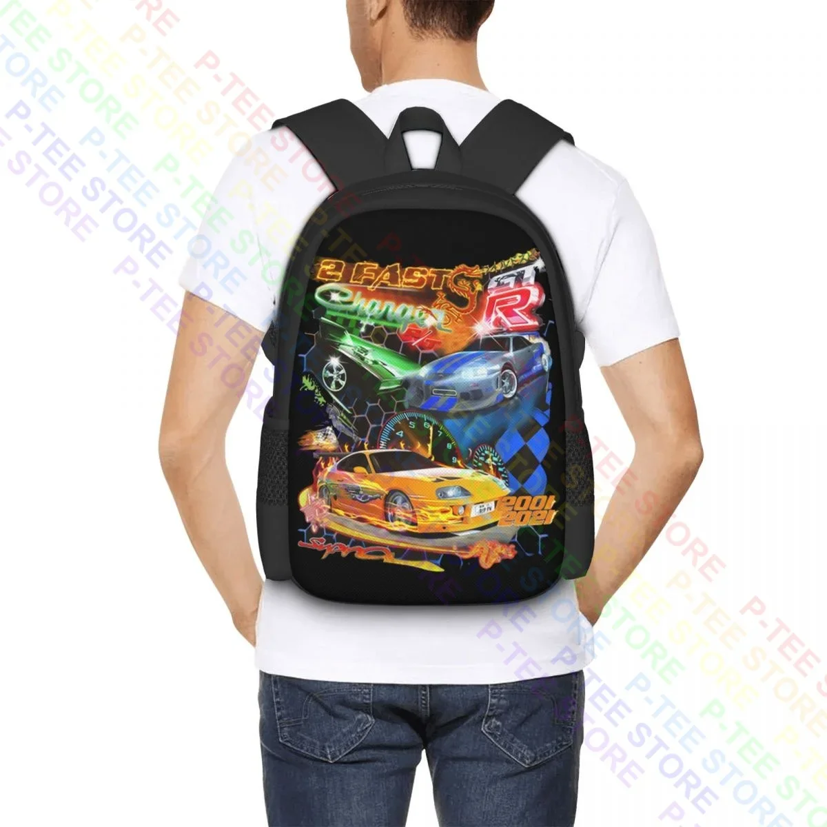 Рубашка 2 Fast рюкзак Racing CarBackpack большая вместительная сумка для обуви покупок