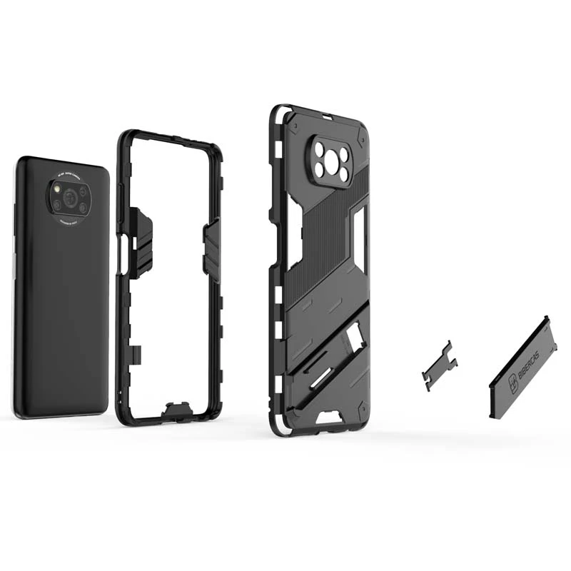 armor shockproof phone case for xiaomi mi pocophone poco x3 pro magnetic car holder stand cover for poco x3 nfc hard rugged case free global shipping