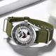 2022 Fashion Creative Map Watch Addies Men Watches Green Nylon Strap Quartz Wristwatches Men Casual Sports Watches Reloj hombre Other Image