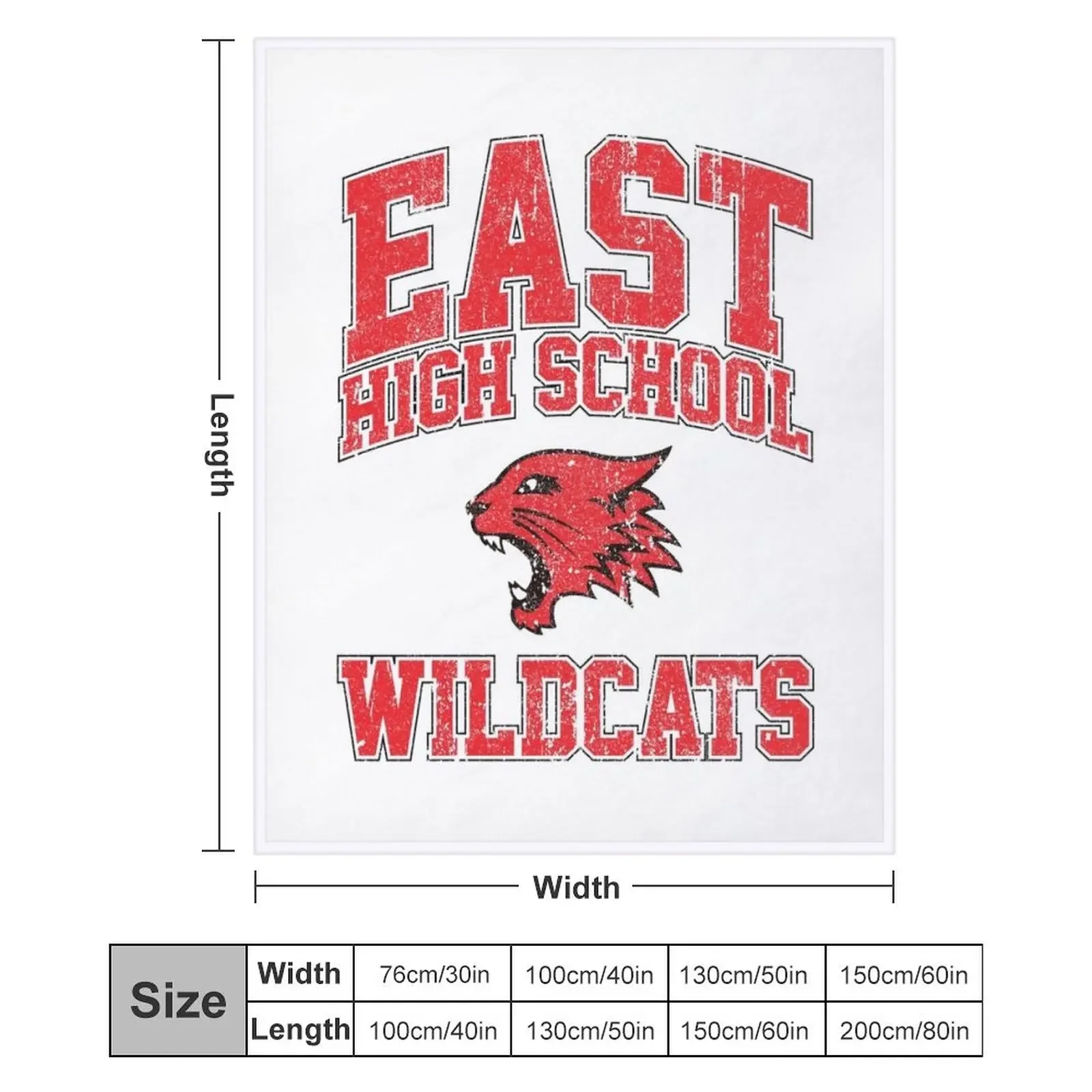 Одеяло East High School Wildcats (вариант) диван-кровать покрывала одеяла для малышей