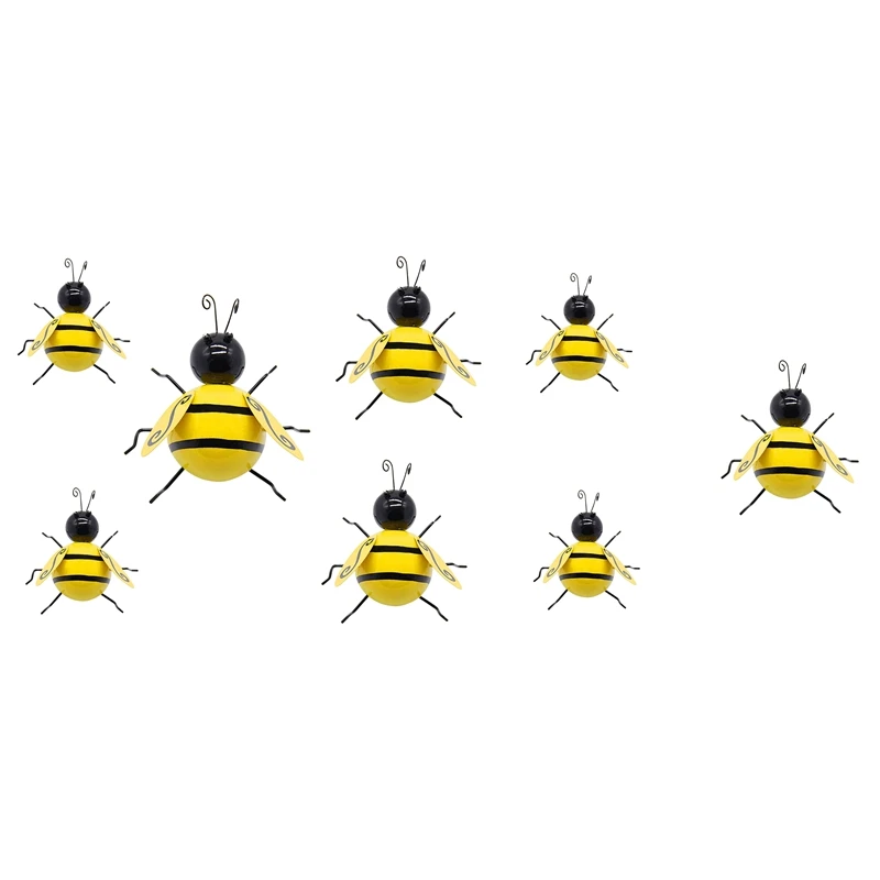 

Metal Wall Art Bee 3D Sculpture Wall Decor Hanging for Indoor and Outdoor