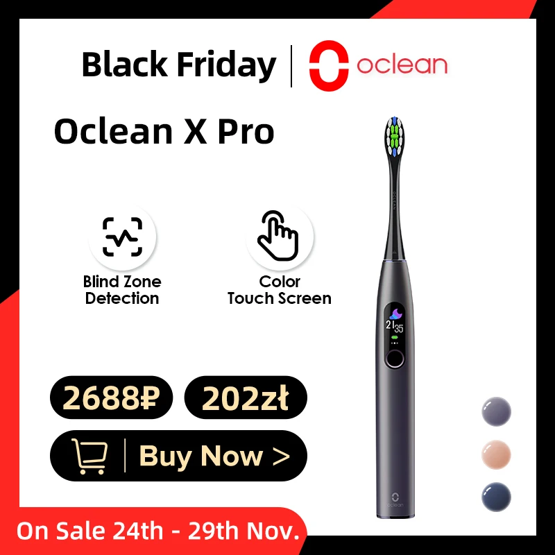 Oclean X Pro Smart Sonic Electrical Toothbrush Set IPX7 Ultrasound Whitener Brush Rechargeable Automatic Ultrasonic Teethbrushes
